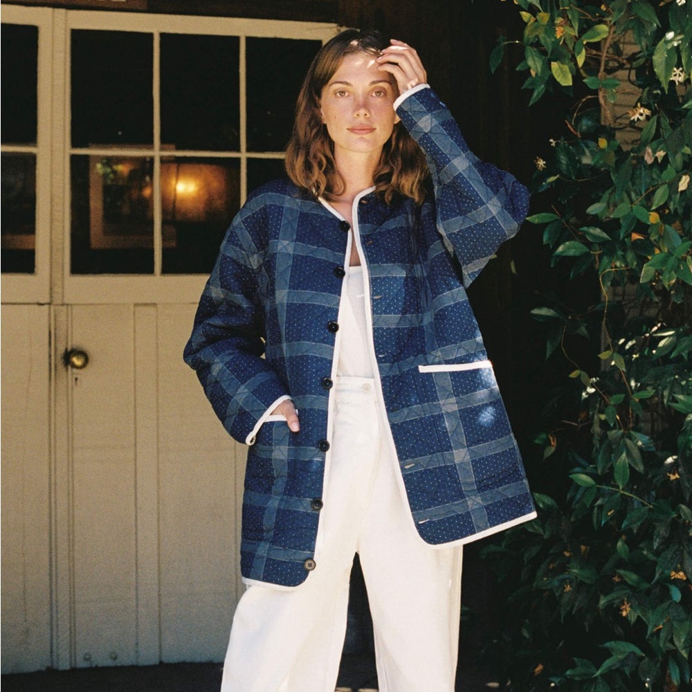 Christy Dawn Lou Lou jacket in Indigo Blues